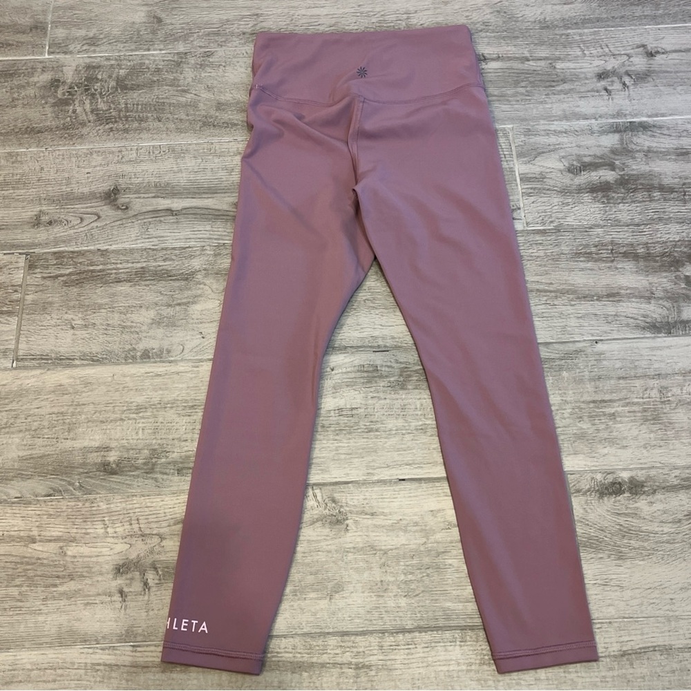 Athleta Women’s Elation Train Logo 7/8 Tight Leggings Pale Purple Size XS - Picture 4 of 8